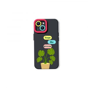 Botanical Bliss Trust the Process Silicone Case for Apple iPhone Series