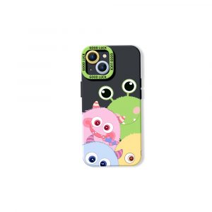 Colorful Monster Friends Silicone Case for Apple iPhone Series