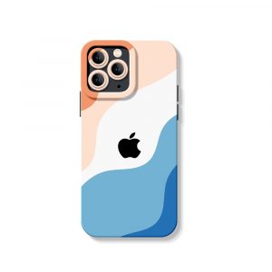 Coastal Wave Elegance Silicone Case for Apple iPhone Series