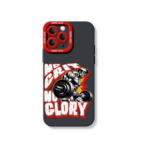 No Glory Powerlifting Silicone Case for Apple iPhone Series