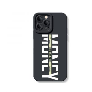 Bold Money Graphic Silicone Case for Apple iPhone Series - iPhone 14 Pro Max, Black