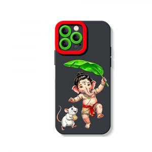 Playful Deity Charm Silicone Case for Apple iPhone Series