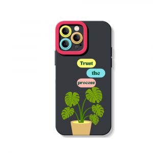 Botanical Bliss Trust the Process Silicone Case for Apple iPhone Series