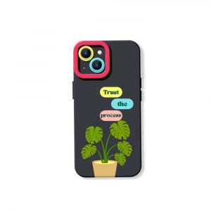 Botanical Bliss Trust the Process Silicone Case for Apple iPhone Series