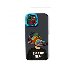 Sneaker Head Vibe Colorful Collage Silicone Case for Apple iPhone Series