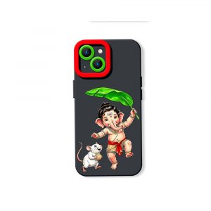 Playful Deity Charm Silicone Case for Apple iPhone Series
