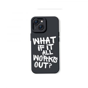 Optimistic Script Quote Silicone Case for Apple iPhone Series