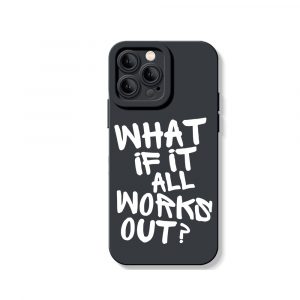 Optimistic Script Quote Silicone Case for Apple iPhone Series