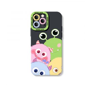 Colorful Monster Friends Silicone Case for Apple iPhone Series