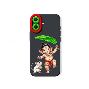 Playful Deity Charm Silicone Case for Apple iPhone Series