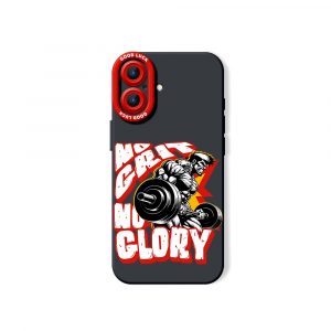 No Glory Powerlifting Silicone Case for Apple iPhone Series