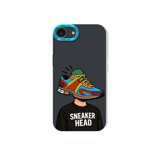 Sneaker Head Vibe Colorful Collage Silicone Case for Apple iPhone Series
