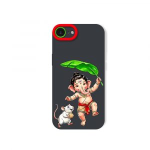 Playful Deity Charm Silicone Case for Apple iPhone Series