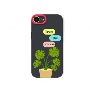 Botanical Bliss Trust the Process Silicone Case for Apple iPhone Series