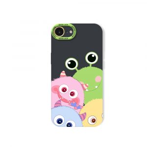Colorful Monster Friends Silicone Case for Apple iPhone Series