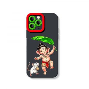 Playful Deity Charm Silicone Case for Apple iPhone Series