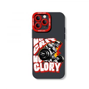 No Glory Powerlifting Silicone Case for Apple iPhone Series
