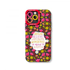 Vibrant Floral Inspiration Silicone Case for Apple iPhone Series