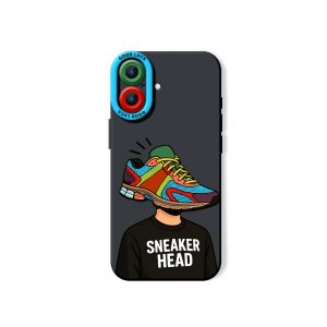 Sneaker Head Vibe Colorful Collage Silicone Case for Apple iPhone Series