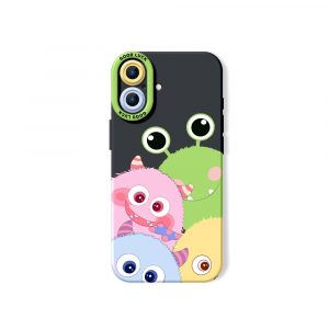 Colorful Monster Friends Silicone Case for Apple iPhone Series