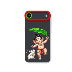 Playful Deity Charm Silicone Case for Apple iPhone Series