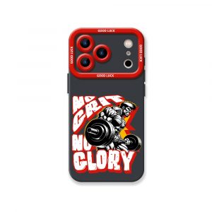 No Glory Powerlifting Silicone Case for Apple iPhone Series