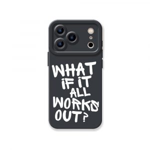 Optimistic Script Quote Silicone Case for Apple iPhone Series