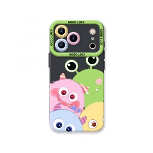 Colorful Monster Friends Silicone Case for Apple iPhone Series