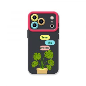 Botanical Bliss Trust the Process Silicone Case for Apple iPhone Series