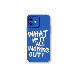 Optimistic Script Quote Silicone Case for Apple iPhone Series
