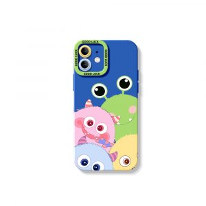 Colorful Monster Friends Silicone Case for Apple iPhone Series