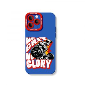 No Glory Powerlifting Silicone Case for Apple iPhone Series