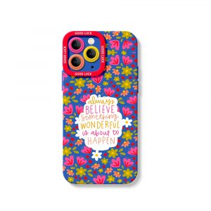 Vibrant Floral Inspiration Silicone Case for Apple iPhone Series