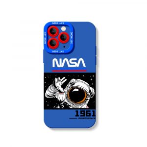 Astronaut Adventure Cosmic Exploration Silicone Case for Apple iPhone Series