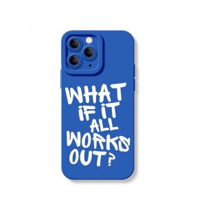 Optimistic Script Quote Silicone Case for Apple iPhone Series