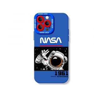 Astronaut Adventure Cosmic Exploration Silicone Case for Apple iPhone Series