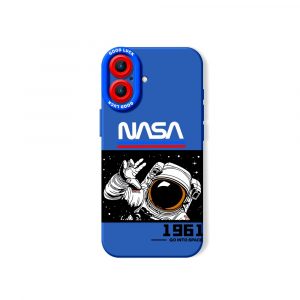 Astronaut Adventure Cosmic Exploration Silicone Case for Apple iPhone Series
