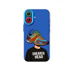 Sneaker Head Vibe Colorful Collage Silicone Case for Apple iPhone Series