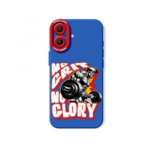 No Glory Powerlifting Silicone Case for Apple iPhone Series