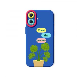 Botanical Bliss Trust the Process Silicone Case for Apple iPhone Series
