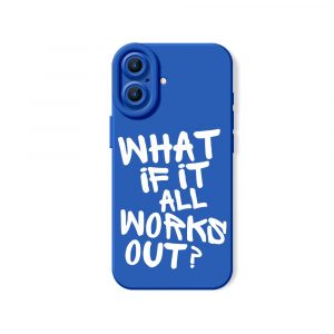 Optimistic Script Quote Silicone Case for Apple iPhone Series