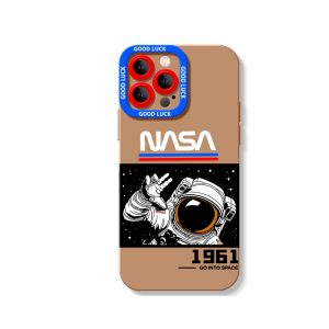 Astronaut Adventure Cosmic Exploration Silicone Case for Apple iPhone Series