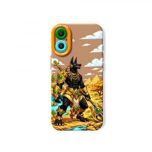 Pharaohs Guardian Design Silicone Case for Apple iPhone Series - iPhone 17, Brown