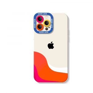 Colorful Wave Design Silicone Case for Apple iPhone Series