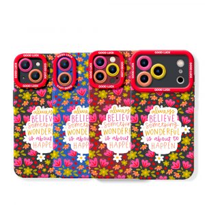Vibrant Floral Inspiration Silicone Case for Apple iPhone Series