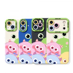 Colorful Monster Friends Silicone Case for Apple iPhone Series