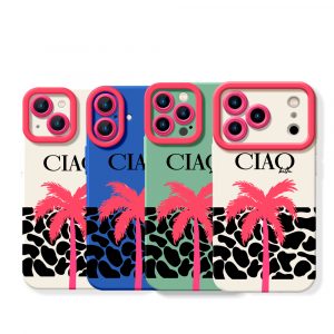 Sunny Palm Paradise Silicone Case for Apple iPhone Series