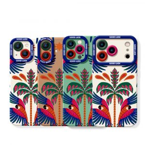 Vibrant Parrot Paradise Silicone Case for Apple iPhone Series