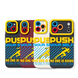 Motivational Runner Vibe Push Yourself Silicone Case for Apple iPhone Series