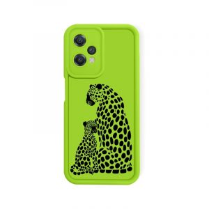 Lime Leopard Family Silicone Case for OnePlus Nord CE 2 Lite 5G